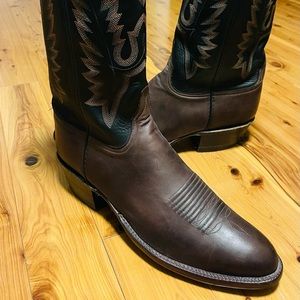 NBW Lucchese brown and black cowboy boots size 11D